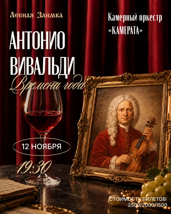 Камерный оркестр «Камерата» с программой А.Вивальди «Времена года»